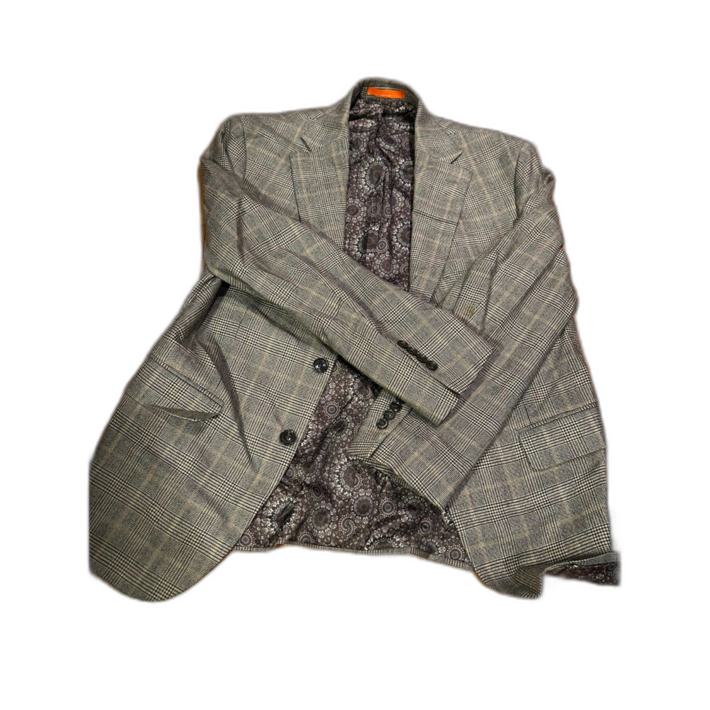 Tallia Slim-fit stretch wool blend suit